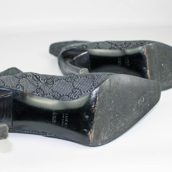Gucci  | Monogram Heeled Booties sz 6.5 - Picture 5 of 8